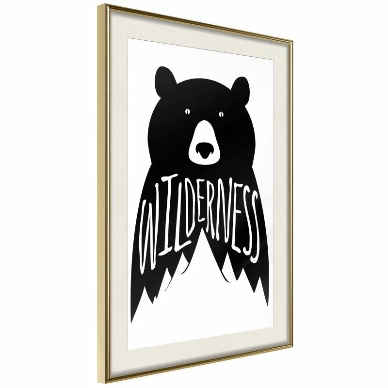 Plakat - Dziki niedźwiedź - obrazek 1