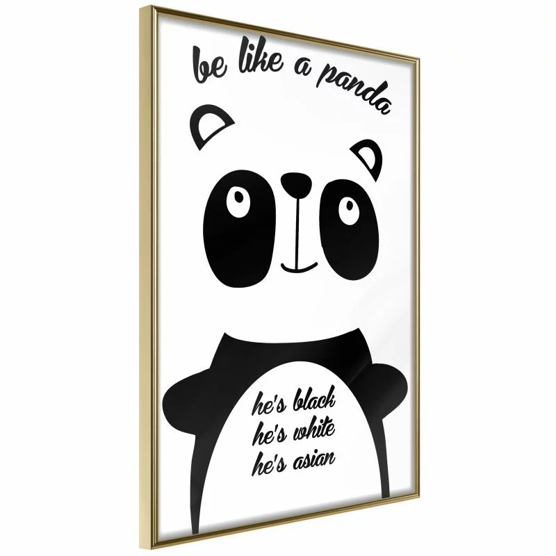 Plakat - Tolerancyjna panda - obrazek 1
