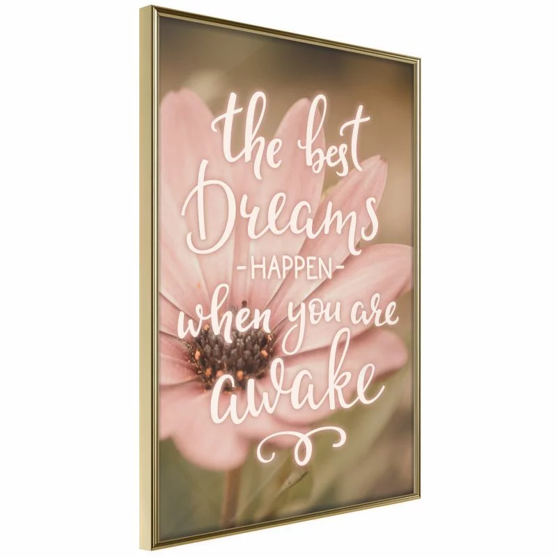 Plakat - The best dreams happen when you are awake - obrazek 1
