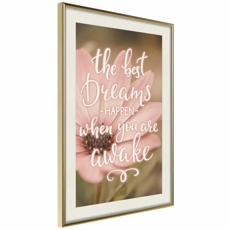 Plakat - The best dreams happen when you are awake - obrazek 1