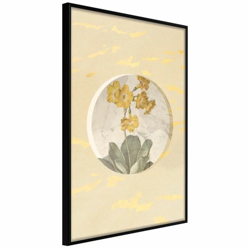 Plakat - Kwiaty i marmur - obrazek 1