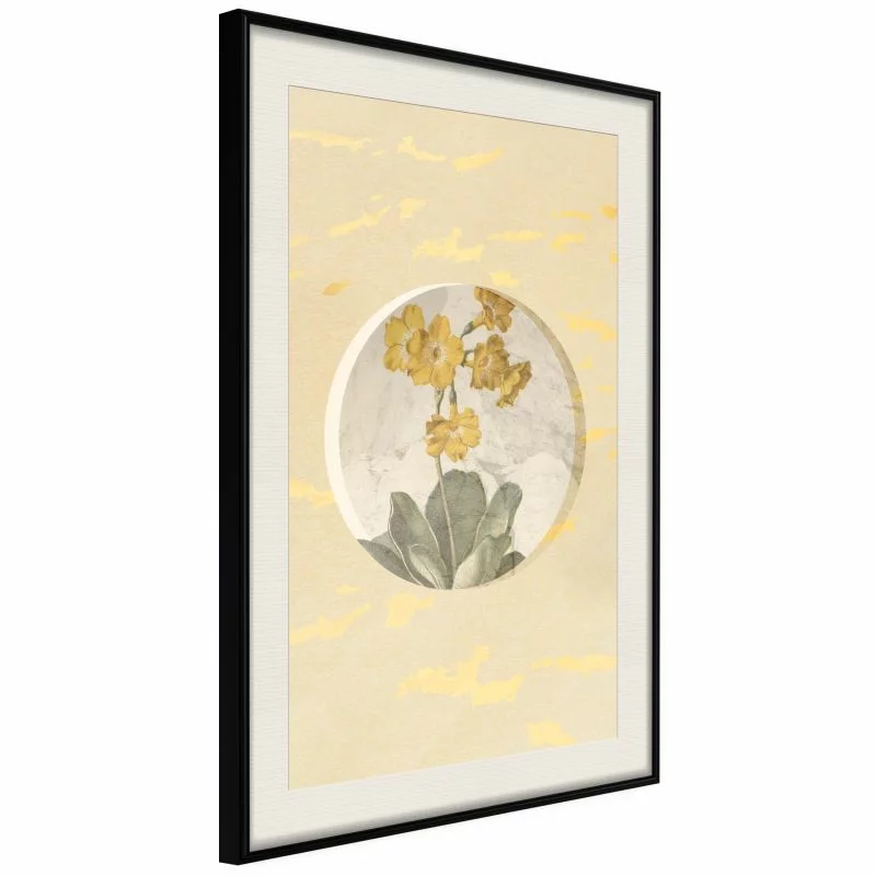 Plakat - Kwiaty i marmur - obrazek 1