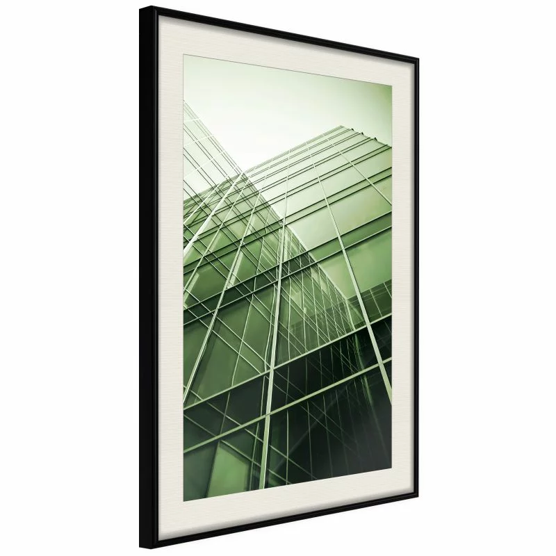 Plakat - Stal i szkło (zielony)