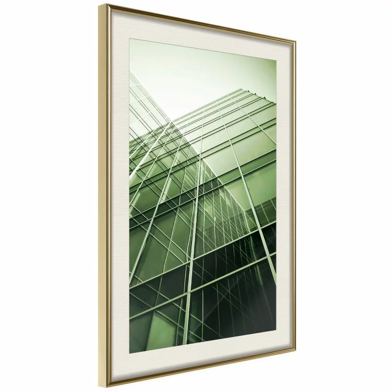 Plakat - Stal i szkło (zielony)