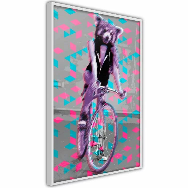 Plakat - Niezwykła rowerzystka