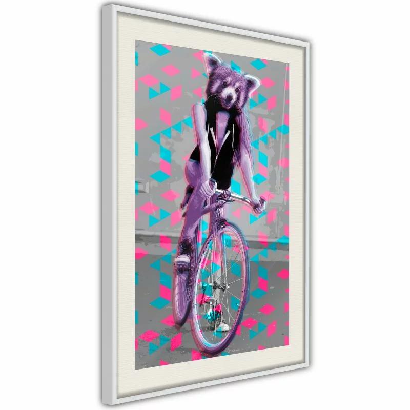 Plakat - Niezwykła rowerzystka