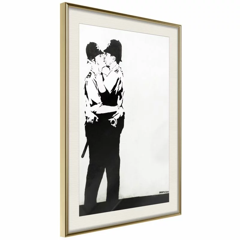 Plakat - Banksy: Kissing Coppers II - obrazek 1