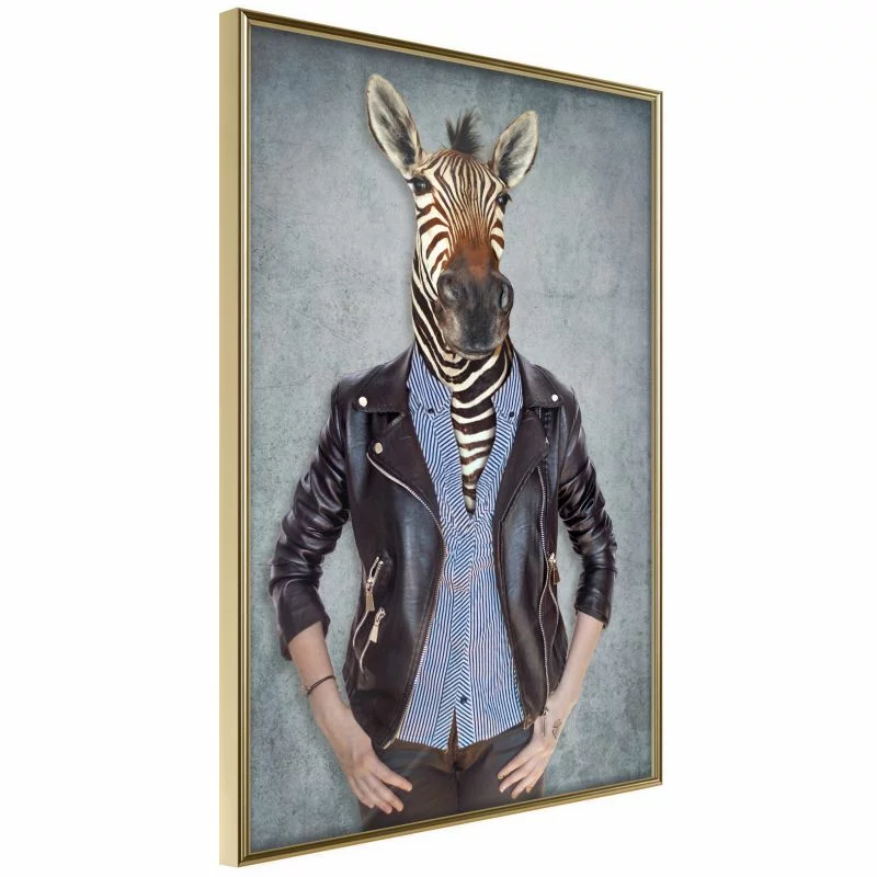 Plakat - Zwierzęce alter ego: Zebra - obrazek 1