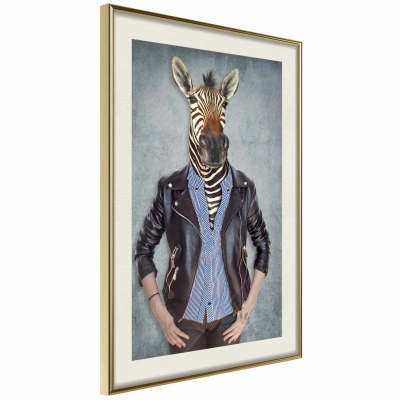 Plakat - Zwierzęce alter ego: Zebra - obrazek 1