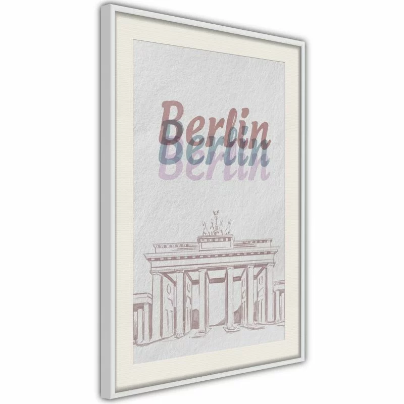 Plakat - Pastelowy Berlin