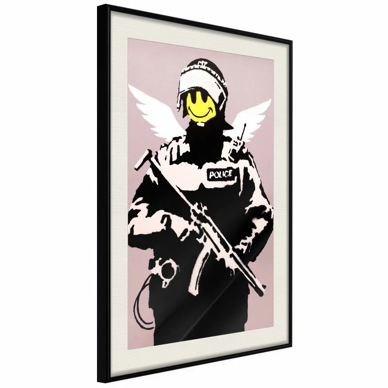Plakat - Banksy: Flying Copper - obrazek 1