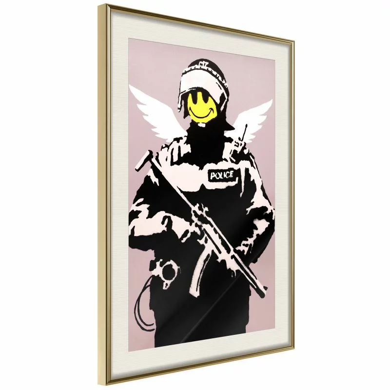 Plakat - Banksy: Flying Copper - obrazek 1