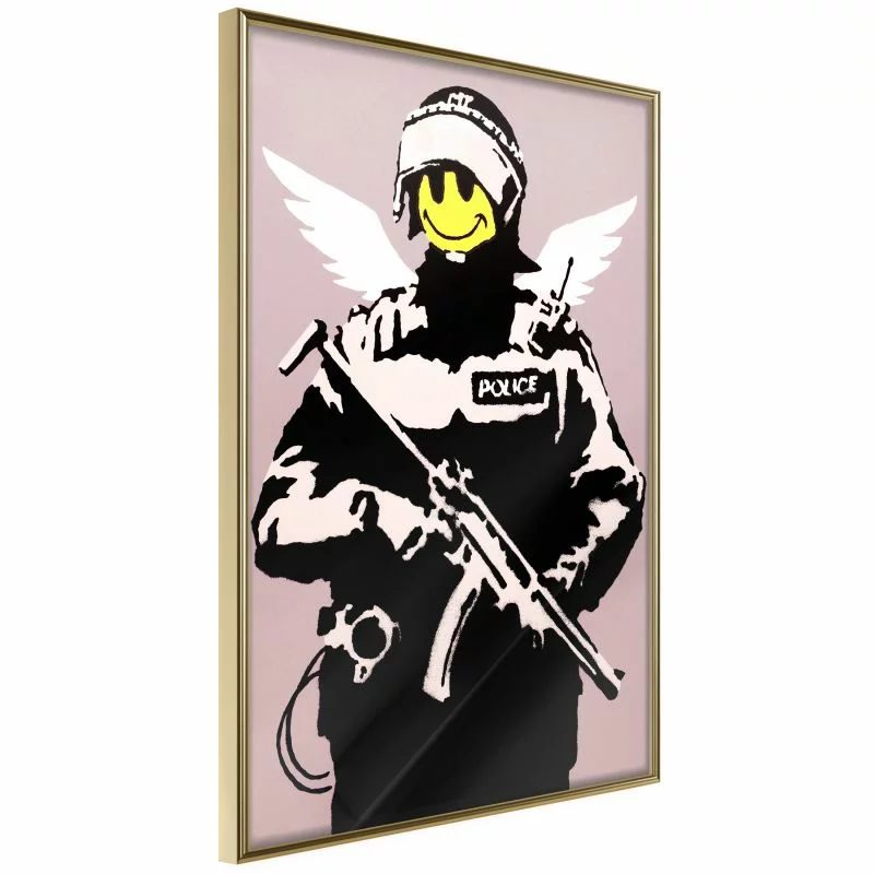 Plakat - Banksy: Flying Copper - obrazek 1