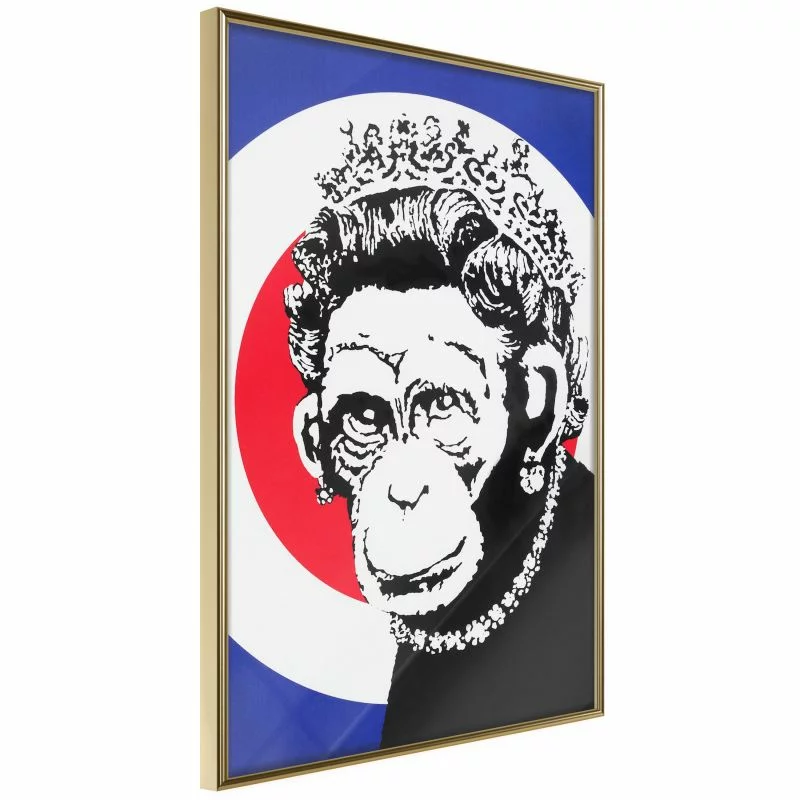 Plakat - Banksy: Monkey Queen - obrazek 1