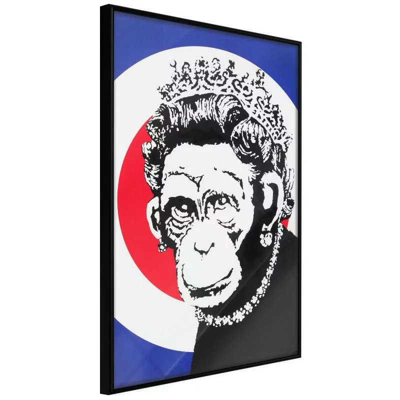 Plakat - Banksy: Monkey Queen - obrazek 1