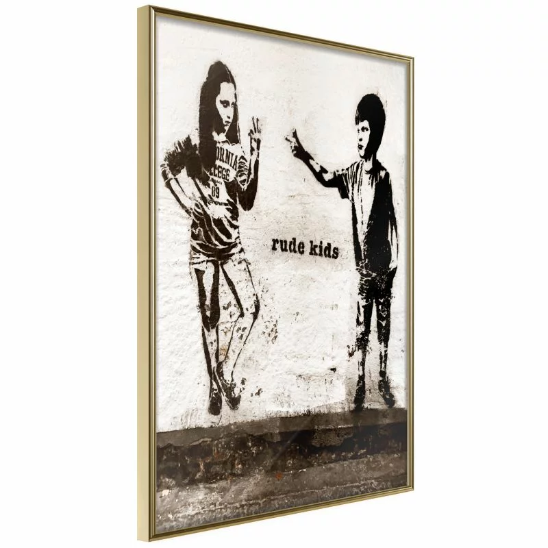 Plakat - Banksy: Rude Kids - obrazek 1