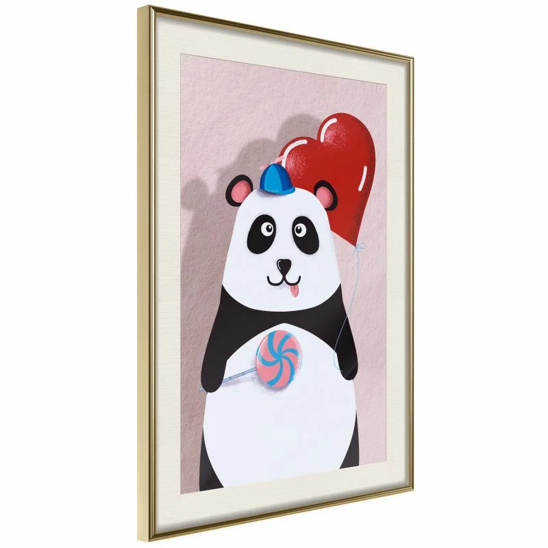 Plakat - Szczęśliwa panda - obrazek 1