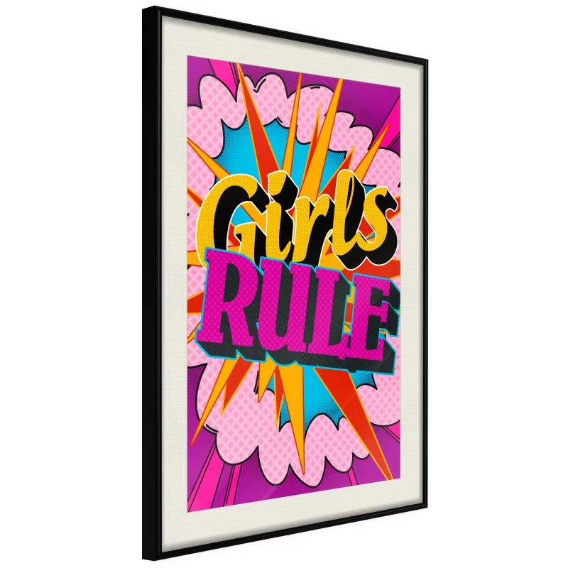 Plakat - Dziewczyny rządzą (kolorowy)