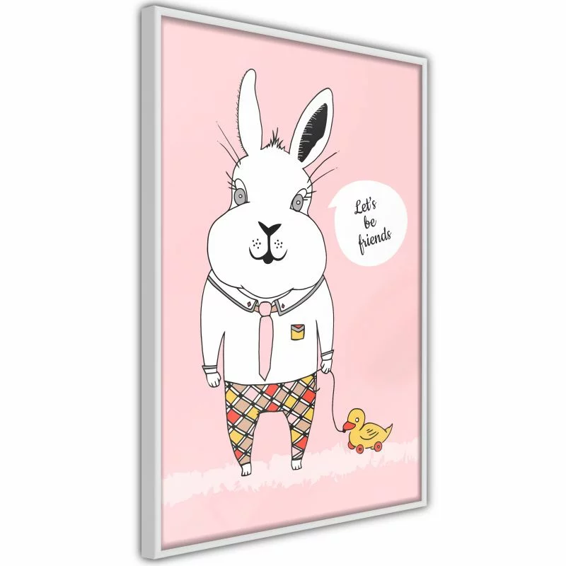 Plakat - Przyjacielski królik