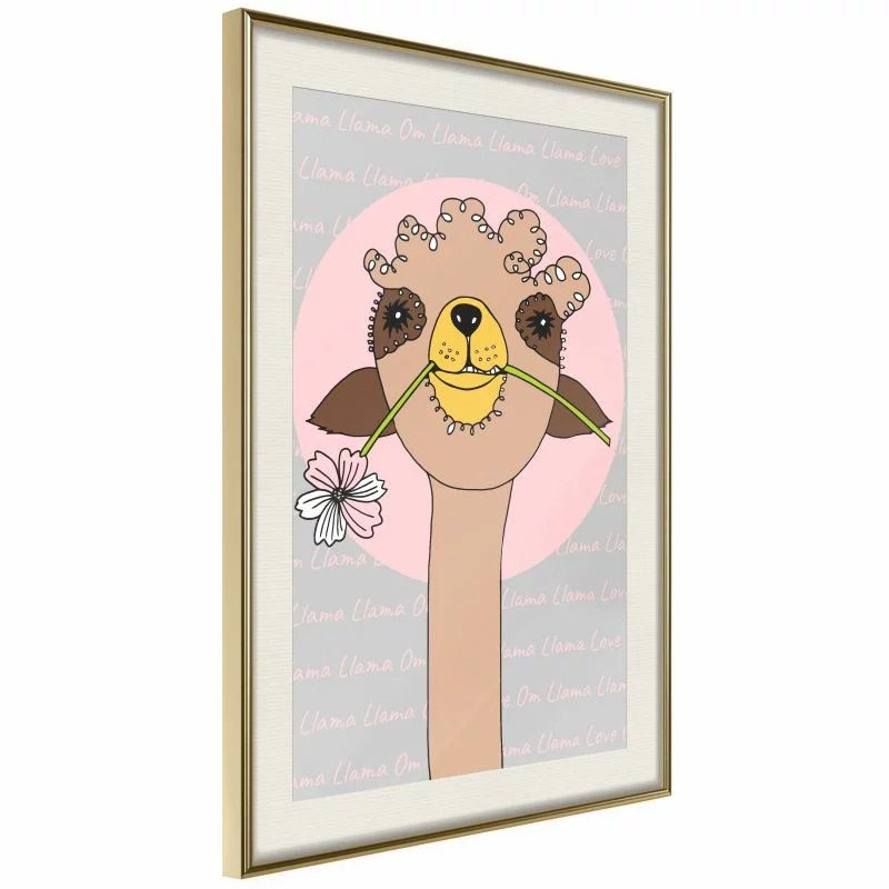 Plakat - Urocza lama - obrazek 1