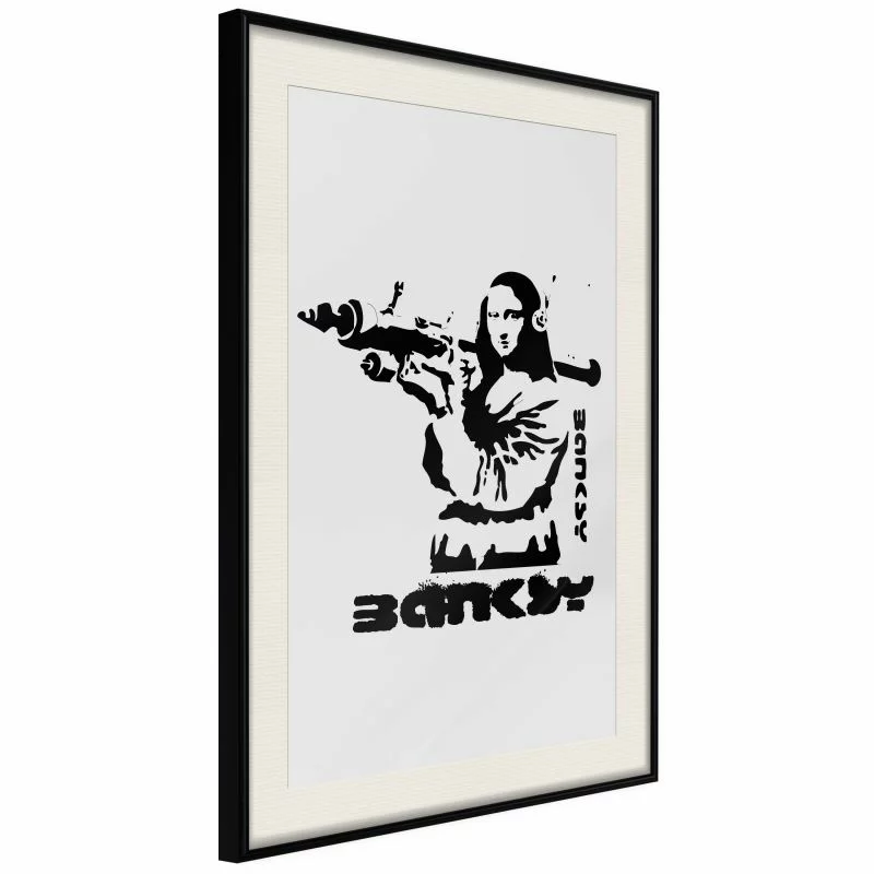 Plakat - Banksy: Mona Lisa with Bazooka I