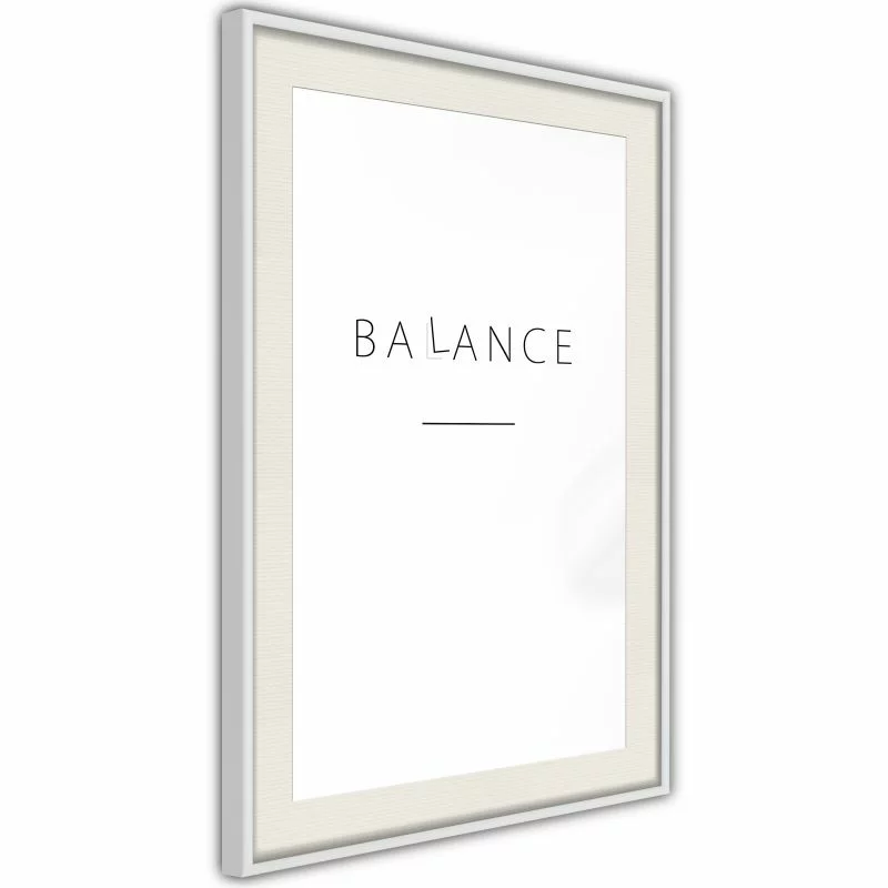 Plakat - Szukaj równowagi