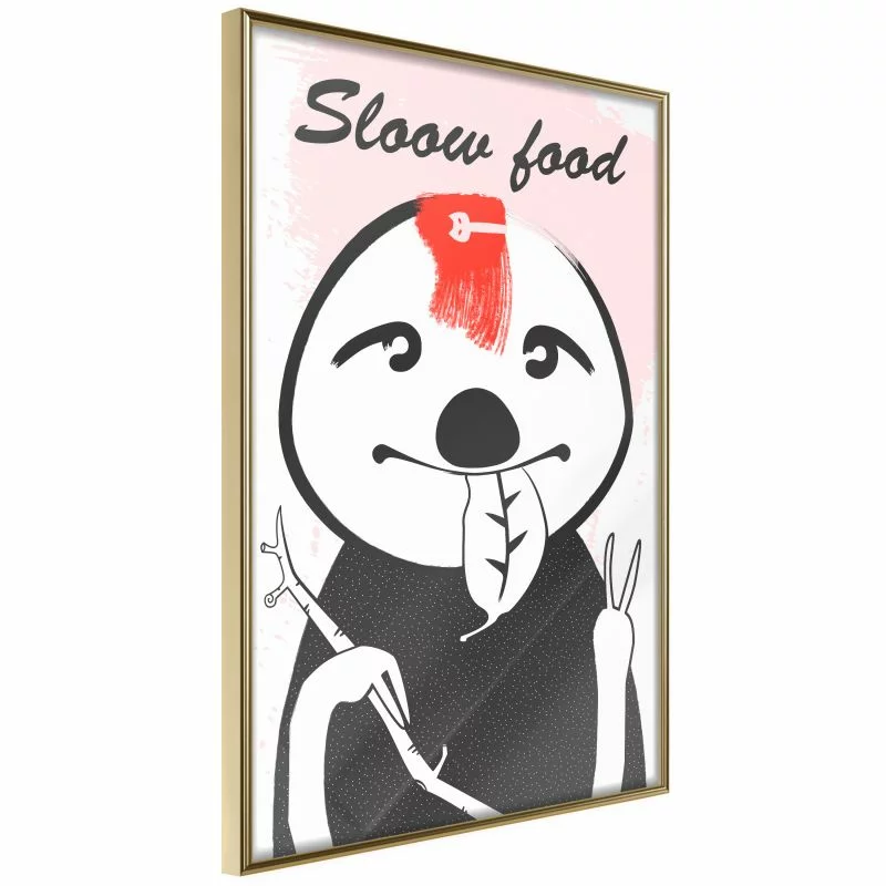 Plakat - Ulubione jedzenie leniwca - obrazek 1