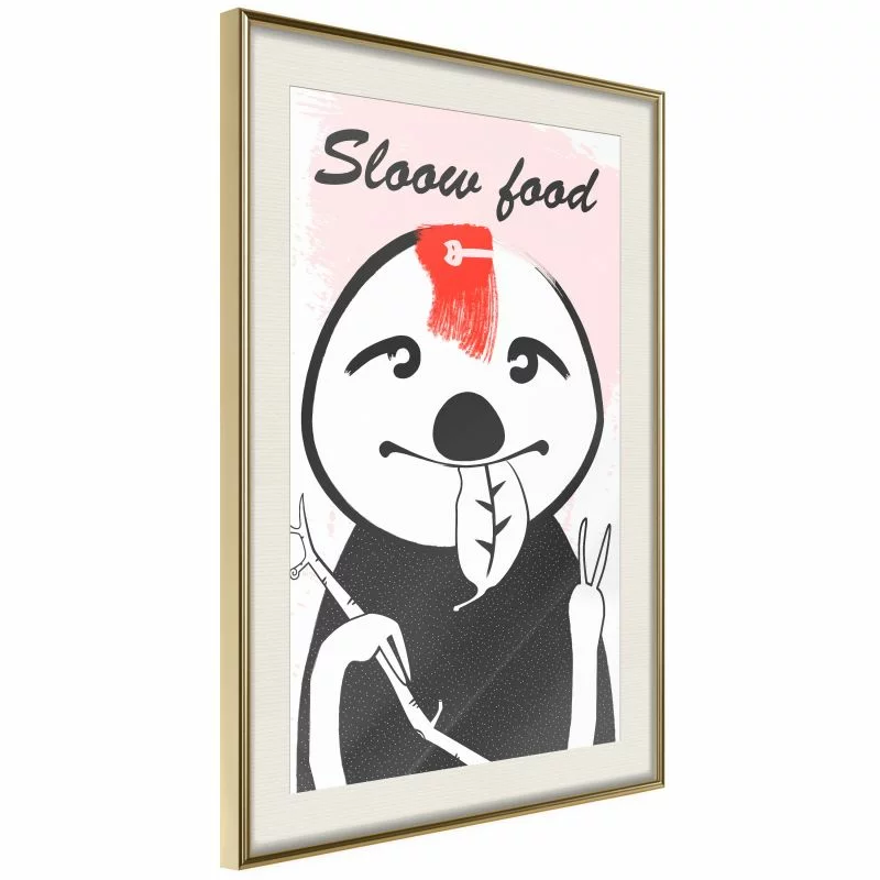 Plakat - Ulubione jedzenie leniwca - obrazek 1