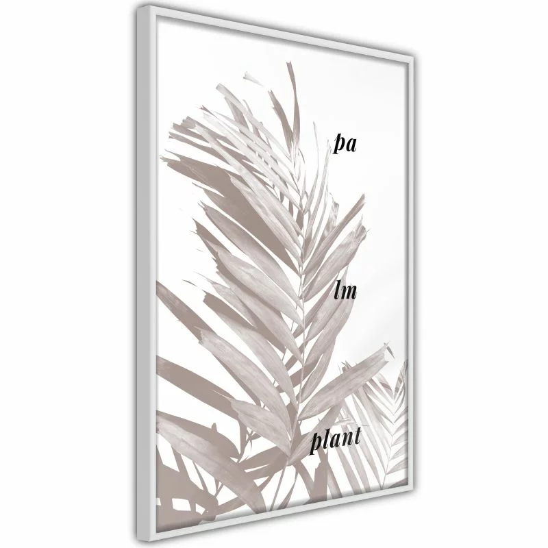 Plakat - Beżowa palma