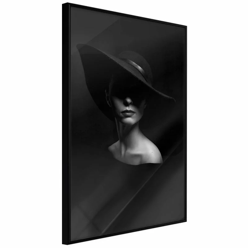 Plakat - Kobieta w kapeluszu