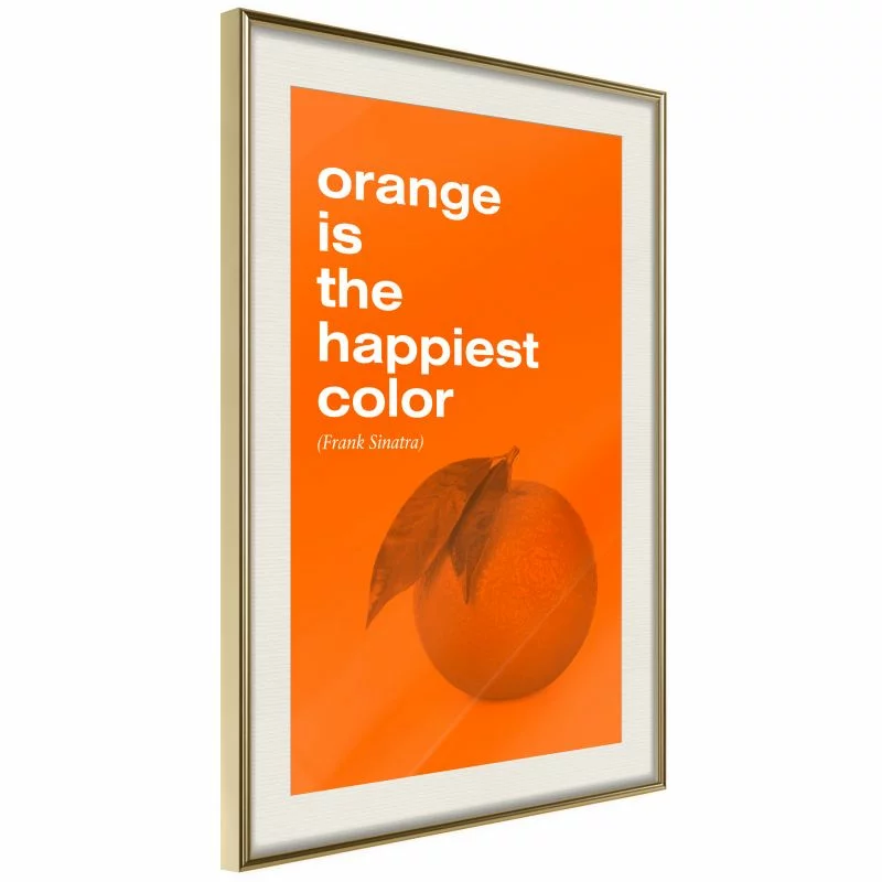 Plakat - Kolor pomarańczowy - obrazek 1
