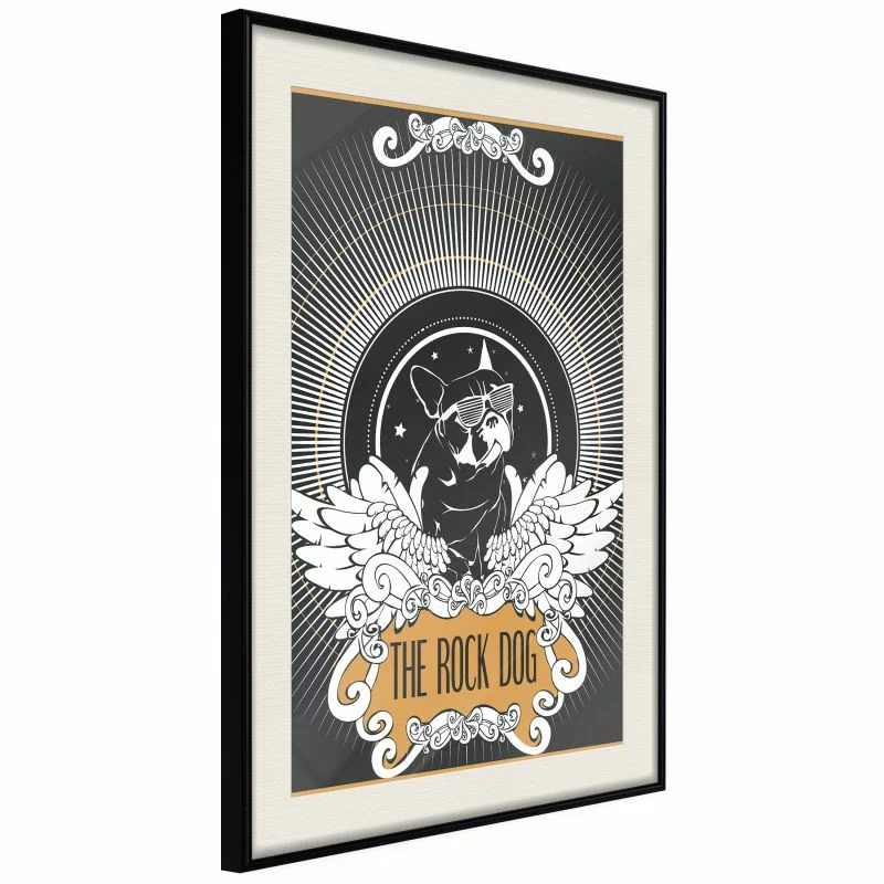 Plakat - Wyluzowany buldog - obrazek 1