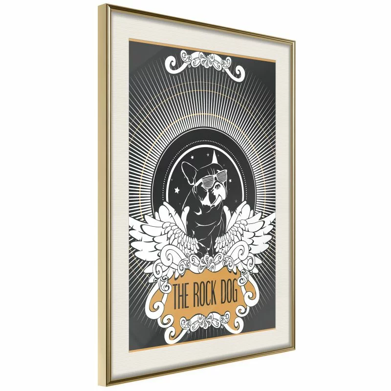 Plakat - Wyluzowany buldog - obrazek 1