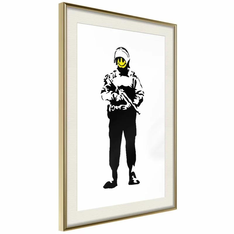 Plakat - Banksy: Smiling Copper - obrazek 1