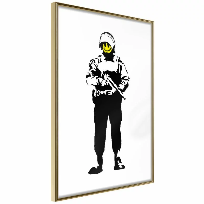 Plakat - Banksy: Smiling Copper - obrazek 1