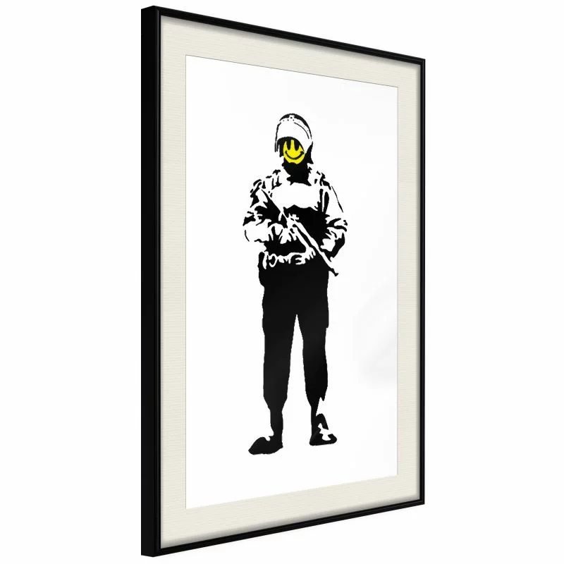 Plakat - Banksy: Smiling Copper - obrazek 1