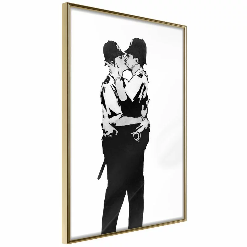 Plakat - Banksy: Kissing Coppers I - obrazek 1