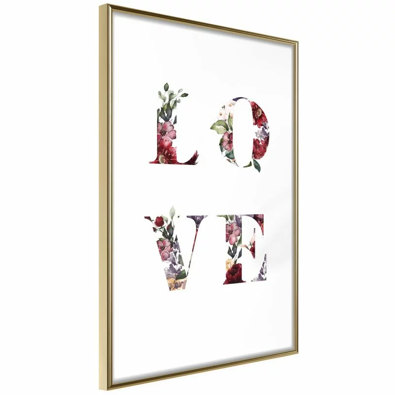 Plakat - Kwiatowe Love - obrazek 1