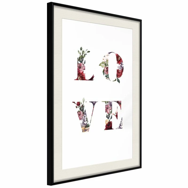 Plakat - Kwiatowe Love - obrazek 1