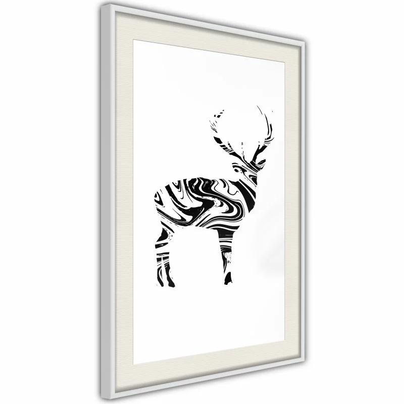 Plakat - Marmurowy jeleń