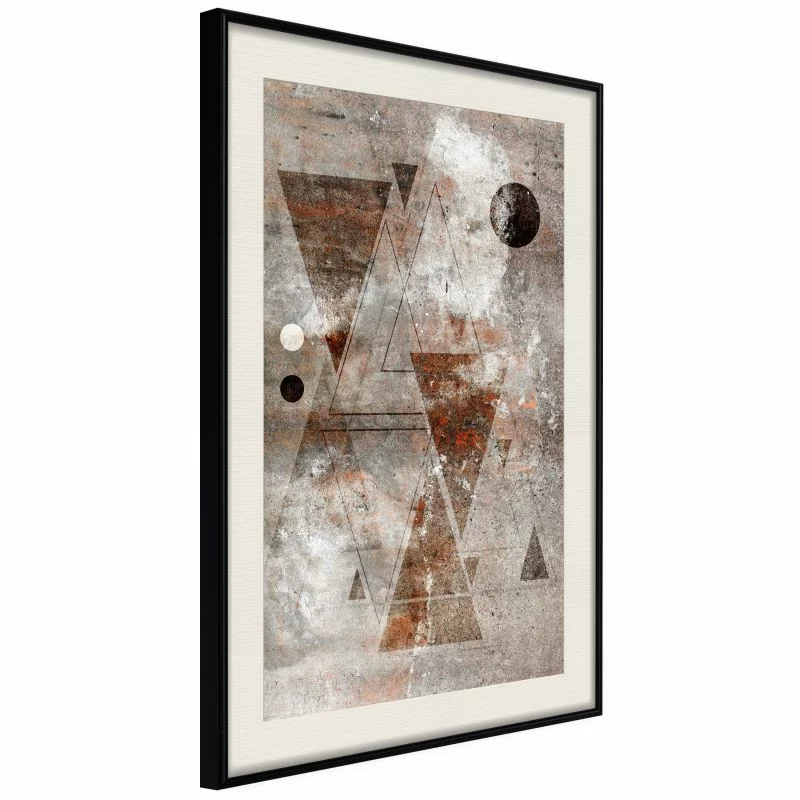 Plakat - Murowane trójkąty