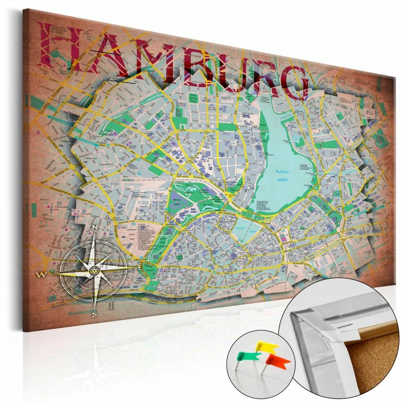 Obraz na korku - Hamburg - obrazek 1
