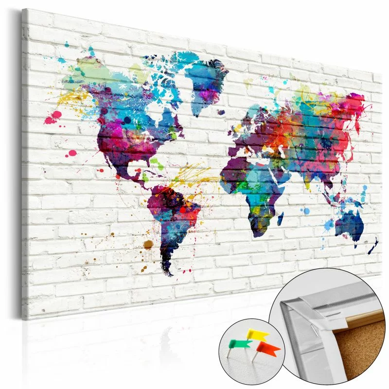 Obraz na korku - Mury świata [Mapa korkowa] - obrazek 1