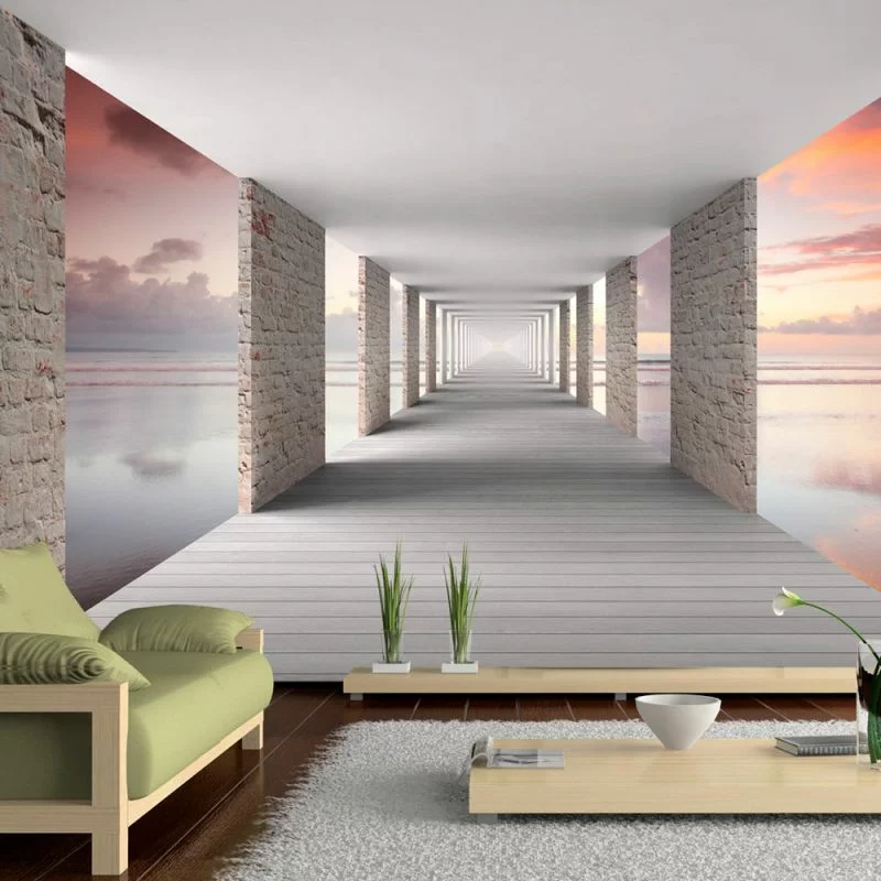 Fototapeta 3D - Spacer nad wodą - obrazek 1
