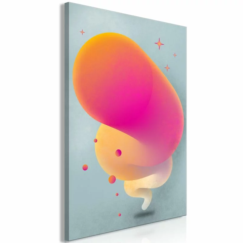 Obraz - Różowa smuga (1-częściowy) pionowy - obrazek 1