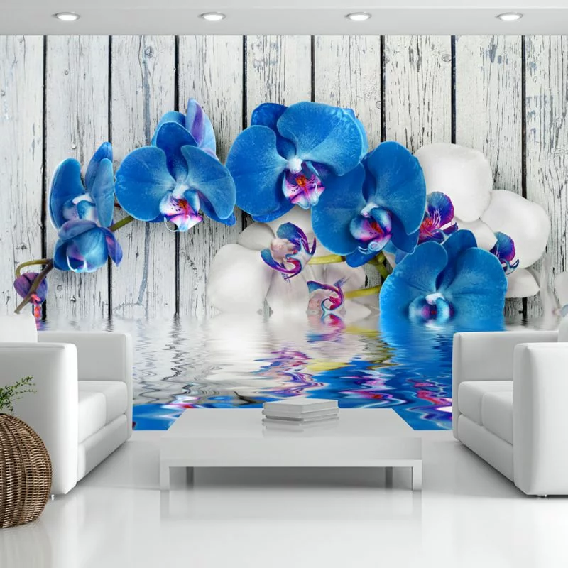 Fototapeta 3D Kobaltowa orchidea - obrazek 1