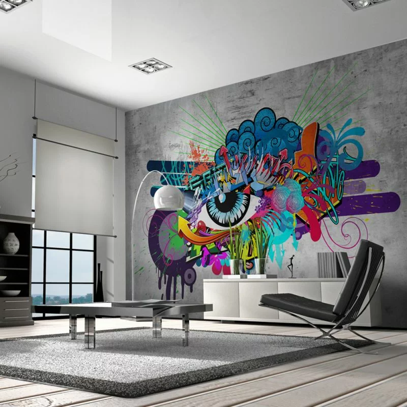 Fototapeta - Graffiti eye - obrazek 1