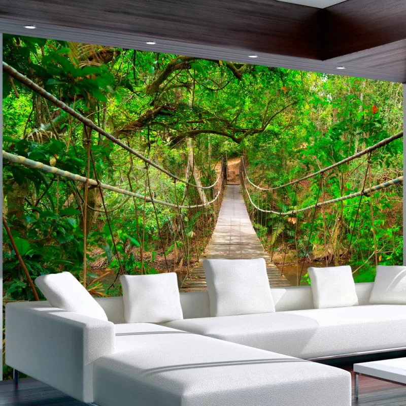 Fototapeta 3D Most pośród zieleni - obrazek 1