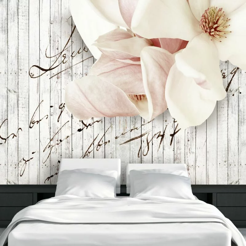 Fototapeta 3d do sypialni - magnolia - obrazek 1