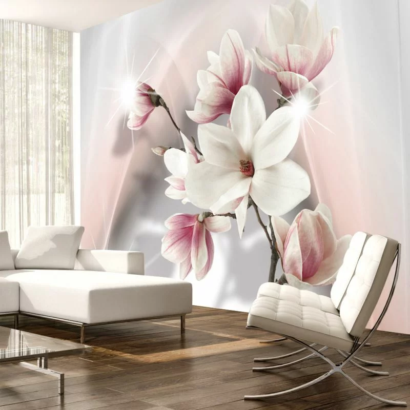 Fototapeta 3D - Białe magnolie - obrazek 1